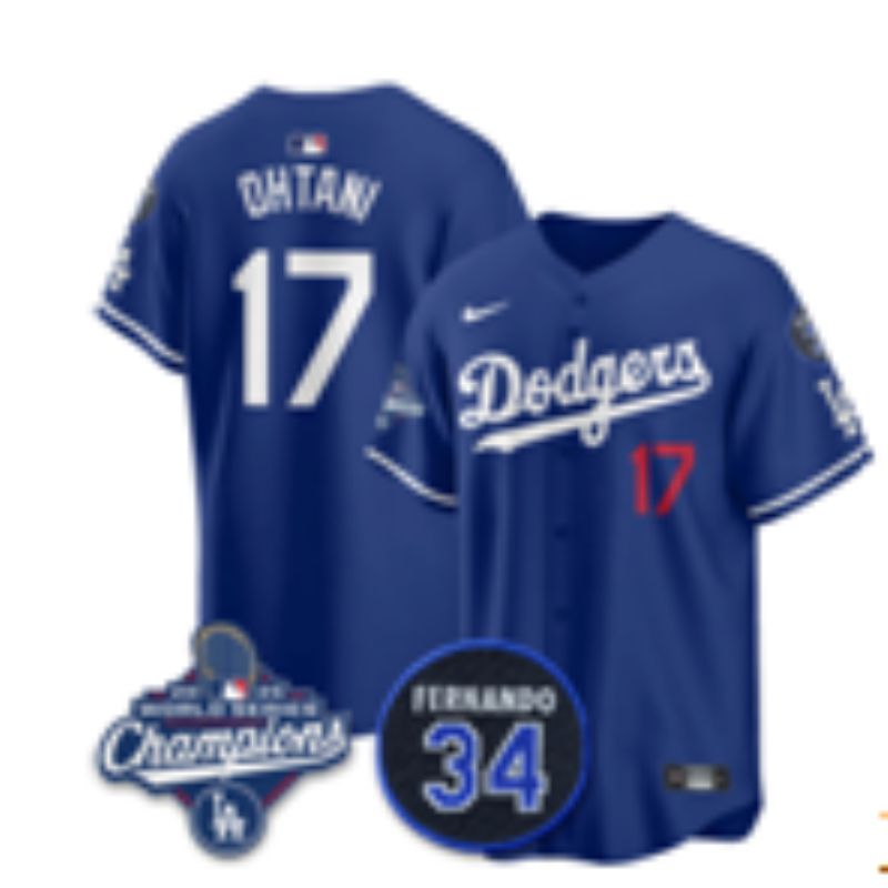 Men 2026 Nike Los Angeles Dodgers #17 Ohtani Blue Game MLB Jersey 01